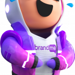 Dil personaje de BrandMe riendose